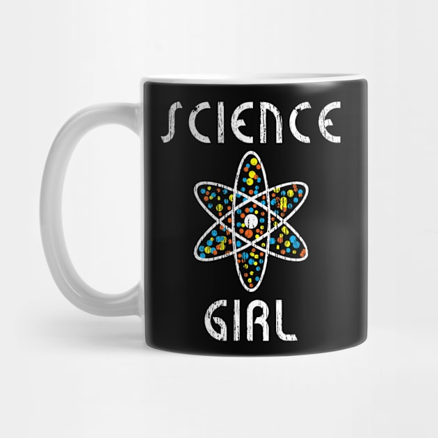 Science Girl T-Shirt Physics Chemists Teacher Student Gift by Sharilyn Bars